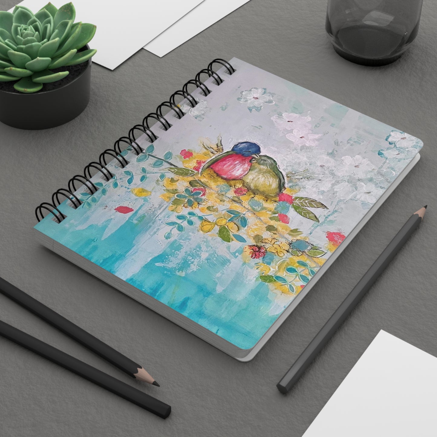Love Bird Spiral Bound Journal