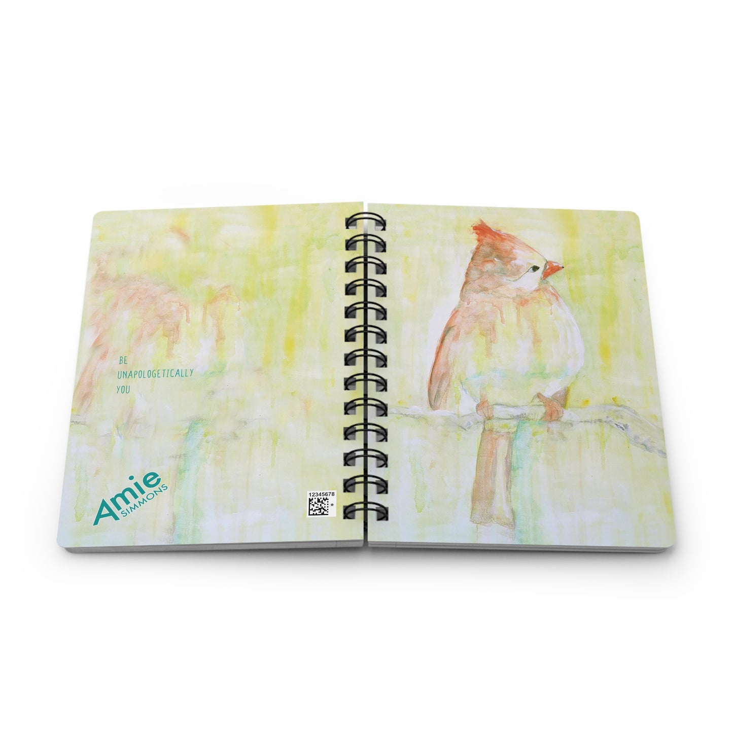 Female Cardinal Spiral Bound Journal