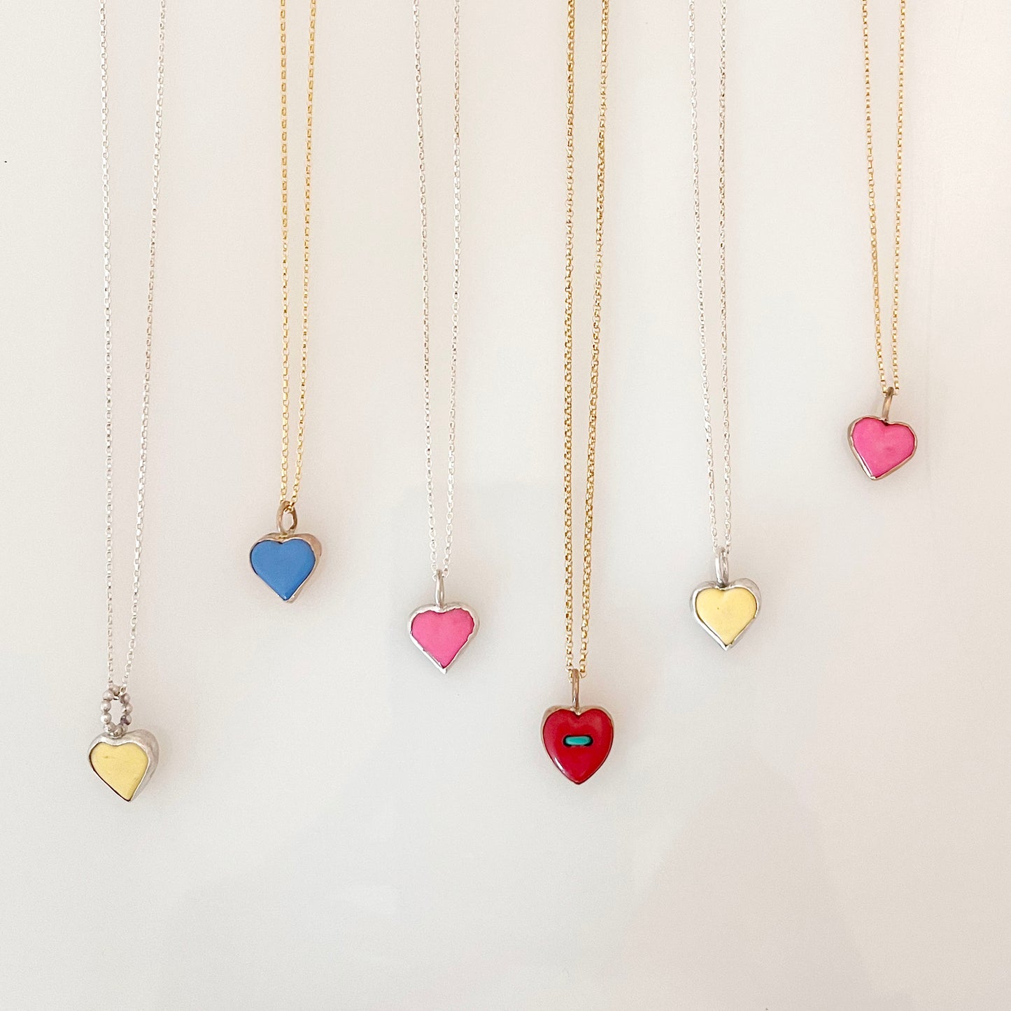 Upcycled Alternative Candy Heart Be You Necklace