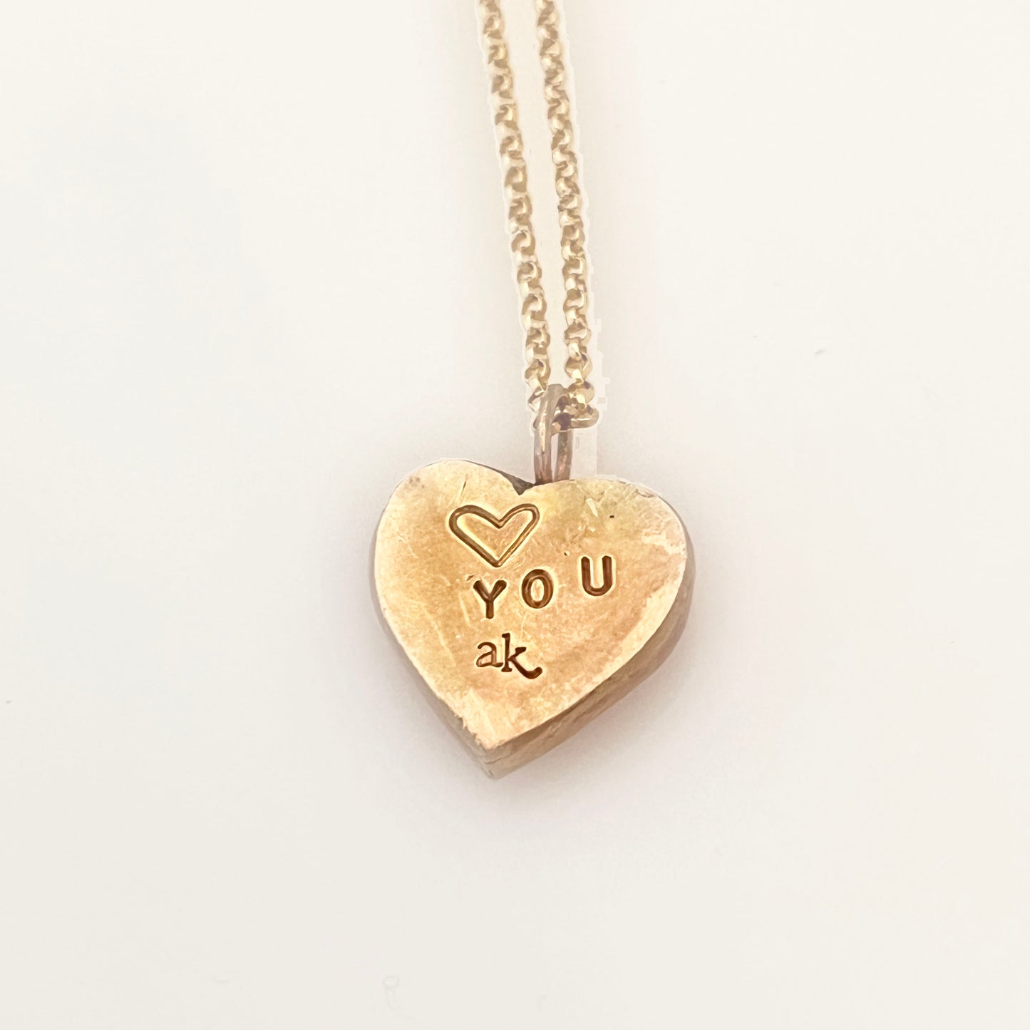 Light Pink Candy Heart Necklace