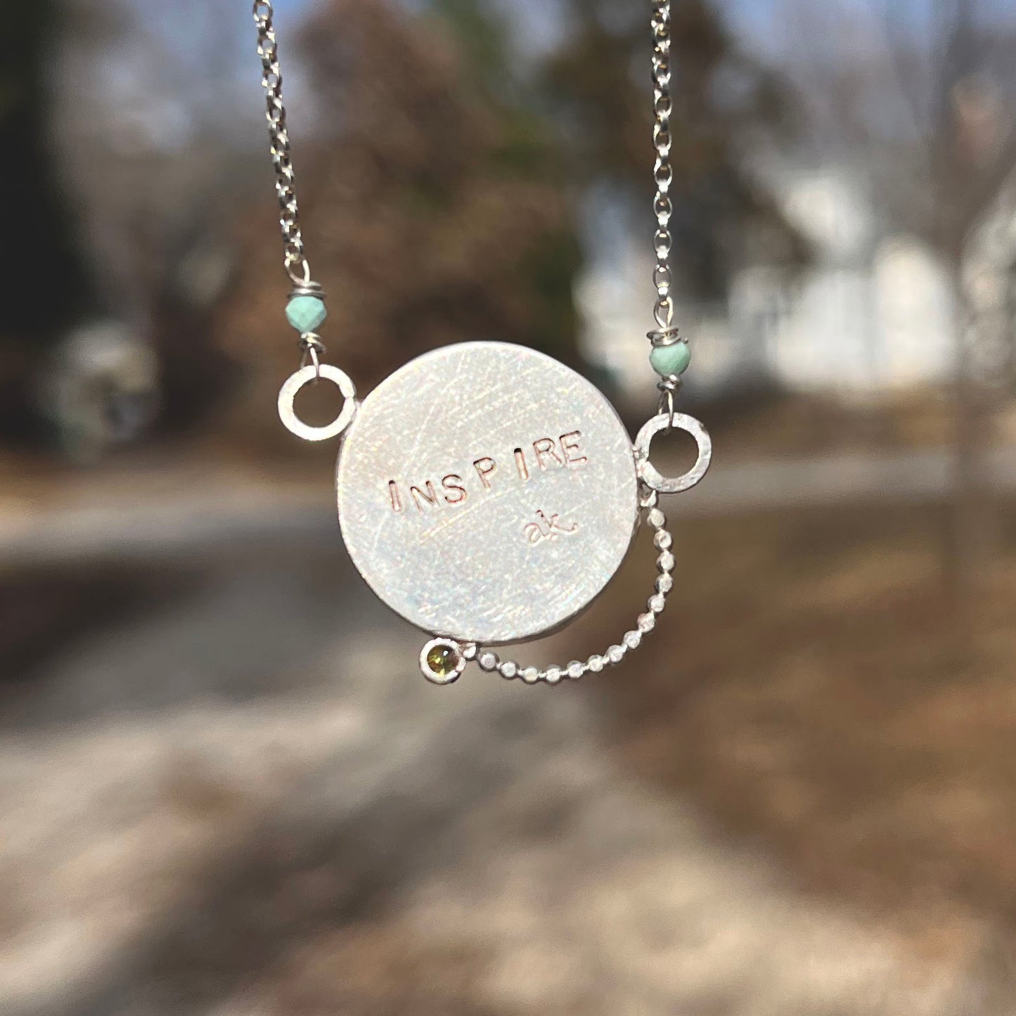 Crochet Button Necklace