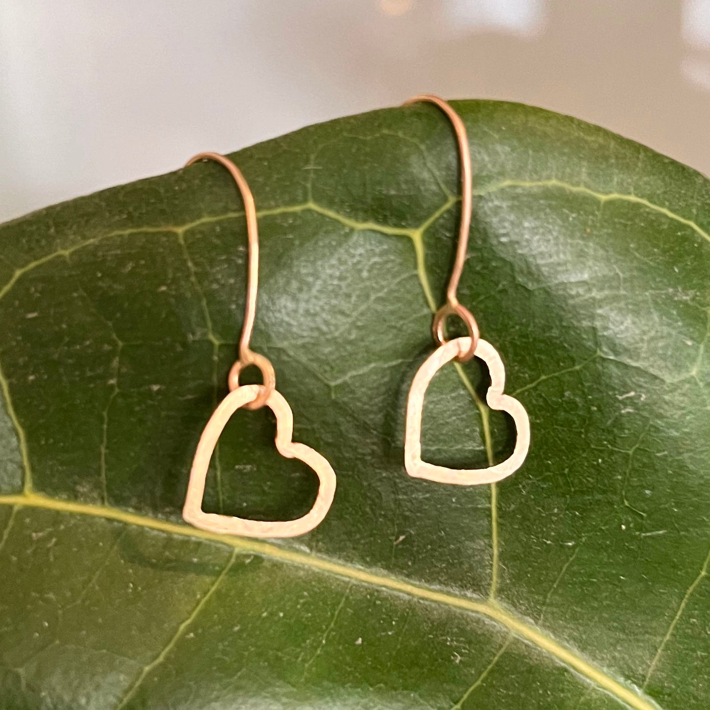 Dangling Heart Earrings
