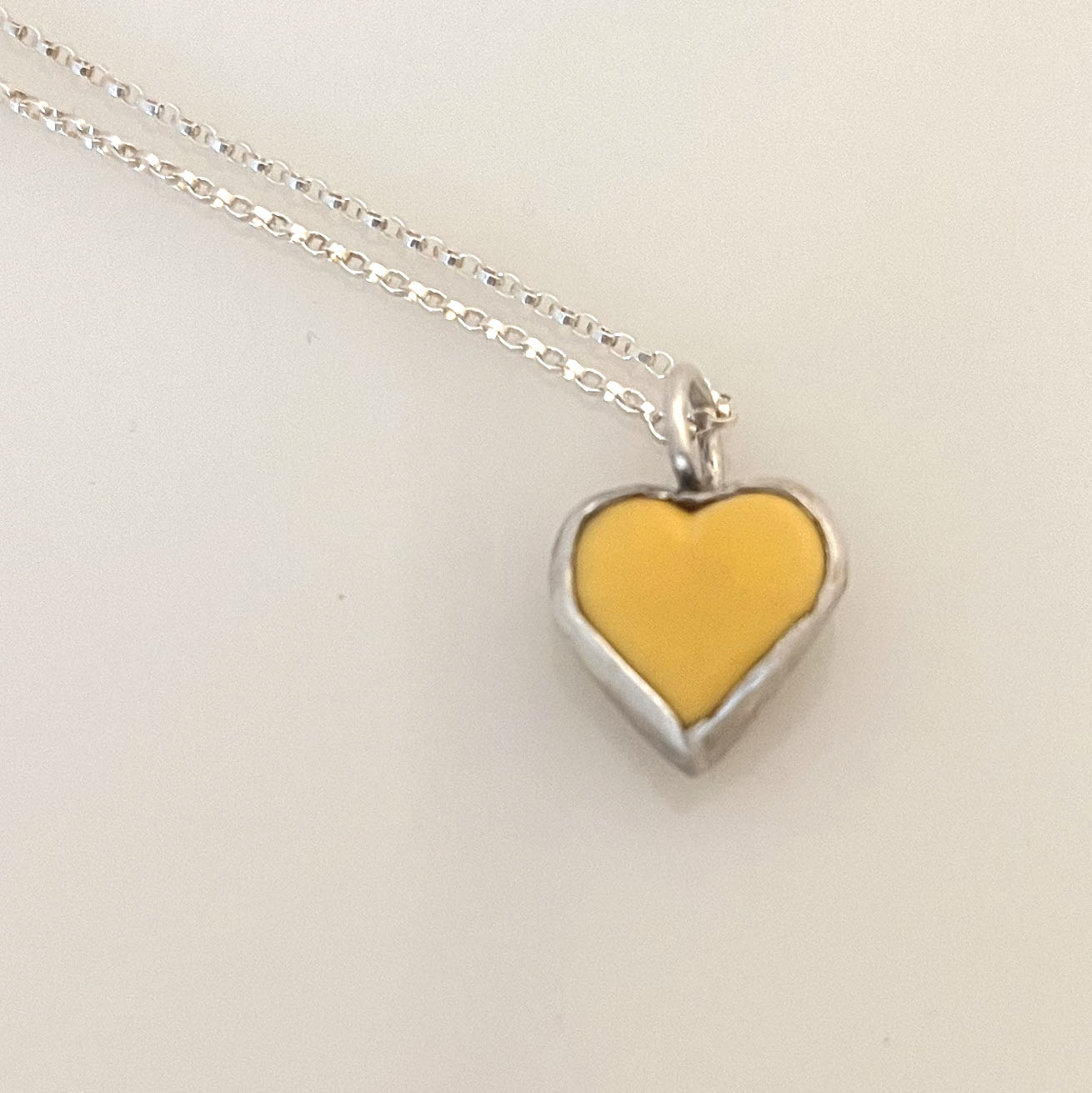 Upcycled Alternative Candy Heart Be You Necklace