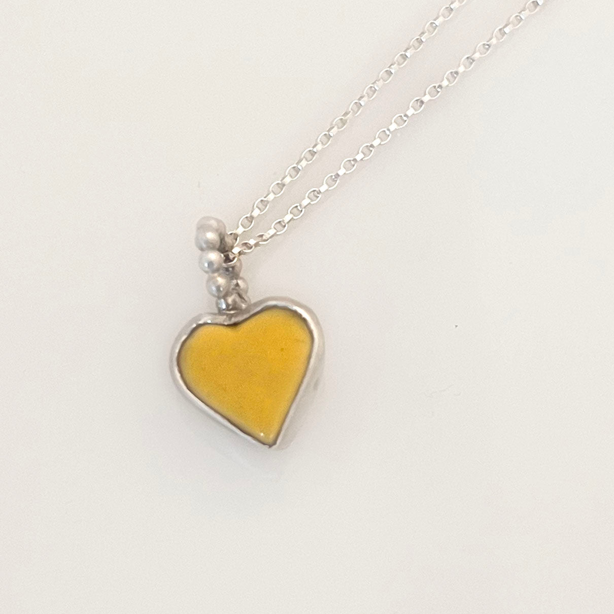 Upcycled vintage Heart Button Candy Heart Necklace
