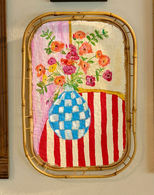 Flowers on Stripes
