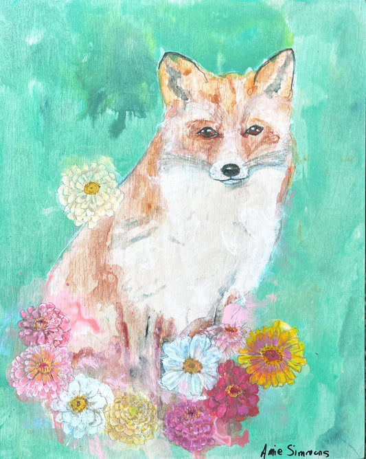 Fox and Flowers