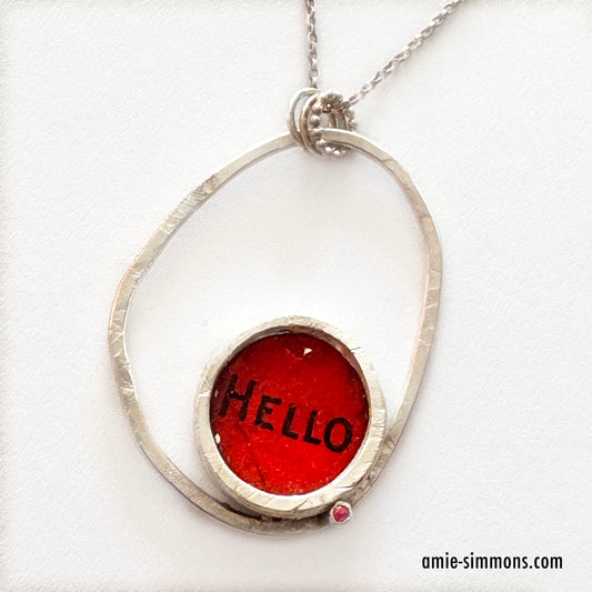 Hello, I Love You Necklace