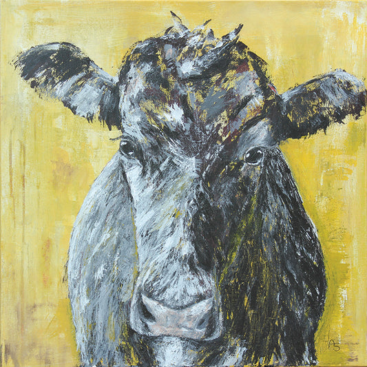 Yellow Cow Print